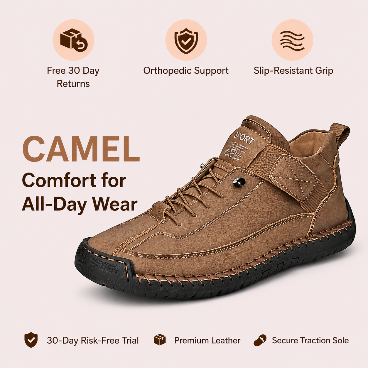 Men's Comfort Leather Casual Shoes